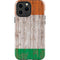 Ireland Flag Dark Wood iPhone 15 Pro Max Impact Case
